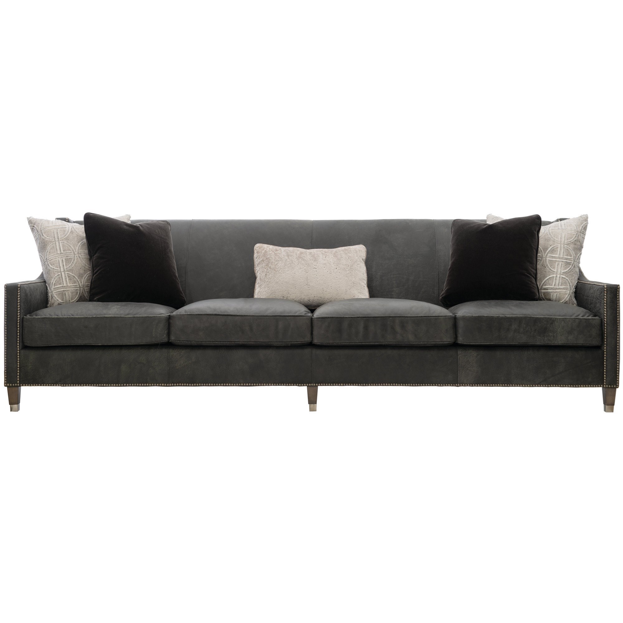 Bernhardt Interiors - Palisades 108" Transitional Nailhead Sofa